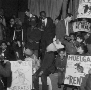 Striking Tenants in Harlem 1964