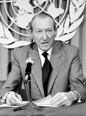 UN Secretary General Kurt Waldheim