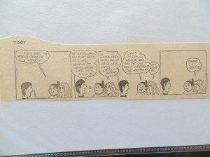 The author as Caroline London in Tisoy comic strip