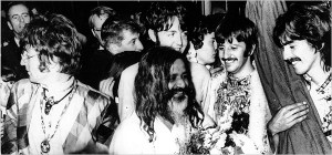 Maharishi Mahesh Yogi with the Beatles
