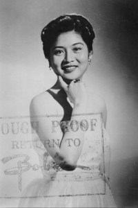 A studio portrait of Imelda Marcos, circa 1954, as seen in Ramon