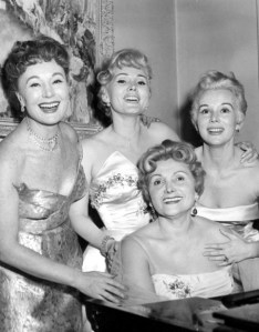 Mama Jolie Gabor with Magda, Zsa Zsa and Eve